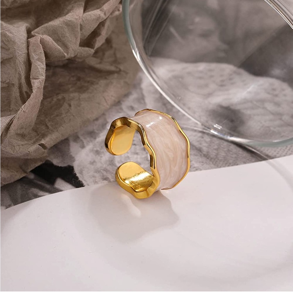 S925 Sterling Silver Enamel Ring